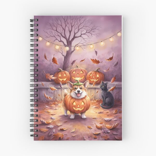 Item preview, Corgi Pumpkin Costume Halloween Watercolor Illustration designed and sold by SellingWSarah17.