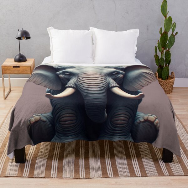 Item preview, Cute Majestic Baby Elephant Art designed and sold by PicturePic.