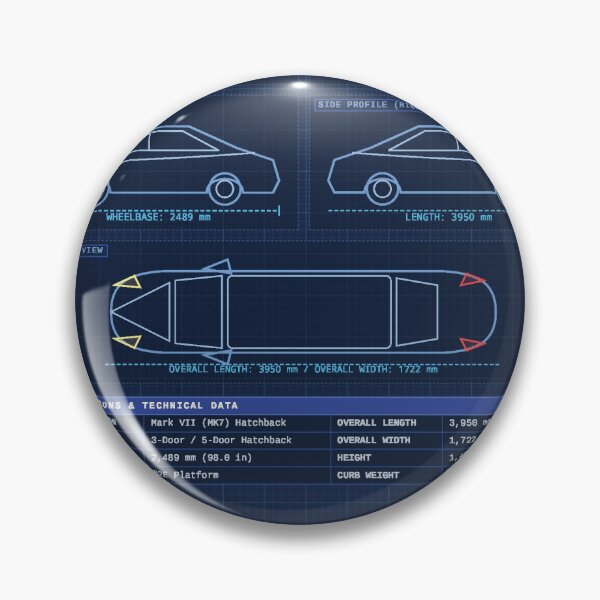 Item preview, Ford Fiesta MK7 Hatchback Technical Blueprint Poster designed and sold by PIXeez⭐️⭐️⭐️⭐️⭐️.