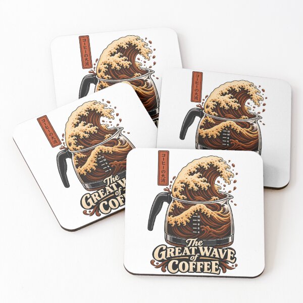 Item preview, The Great Wave of Coffee – Japanese Wave Coffee Lover Design designed and sold by Leo Bennett.