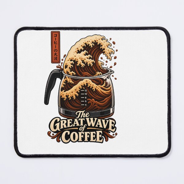 Item preview, The Great Wave of Coffee – Japanese Wave Coffee Lover Design designed and sold by Leo Bennett.