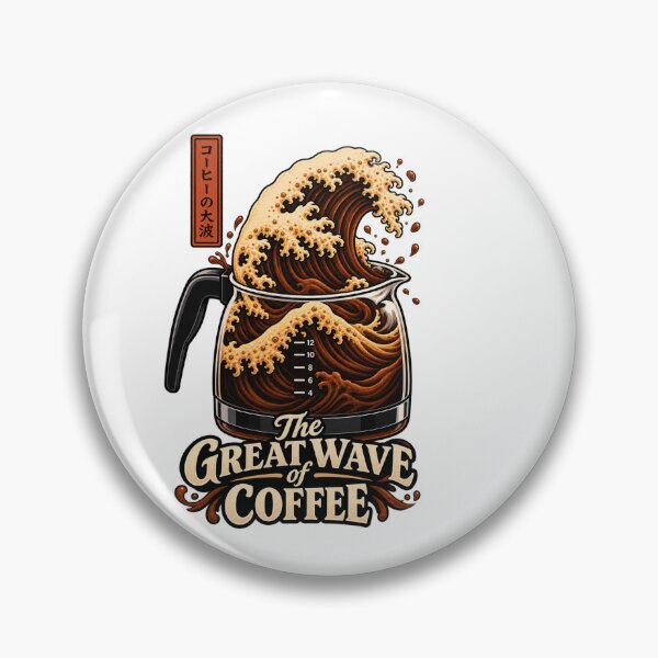 Item preview, The Great Wave of Coffee – Japanese Wave Coffee Lover Design designed and sold by Leo Bennett.