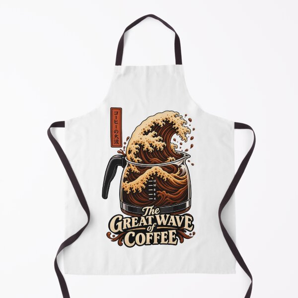 Item preview, The Great Wave of Coffee – Japanese Wave Coffee Lover Design designed and sold by Leo Bennett.