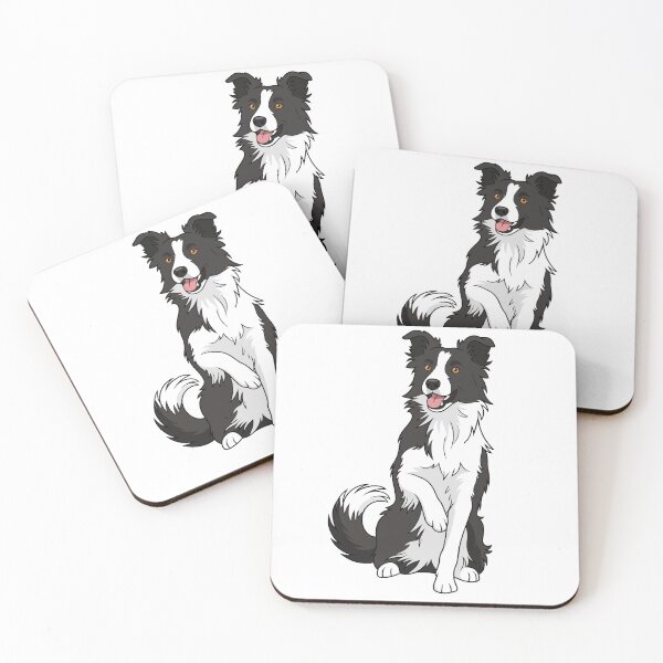 Artikelvorschau, Niedlicher Border-Collie-Aufkleber entworfen und verkauft von Bluek9sDesign.