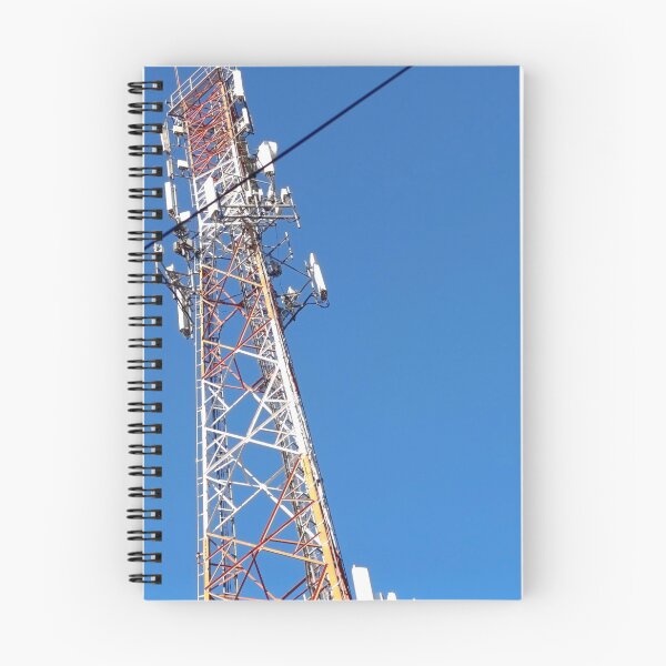 Item preview, Large telecommunications mast under a deep blue sky designed and sold by PicturePic.