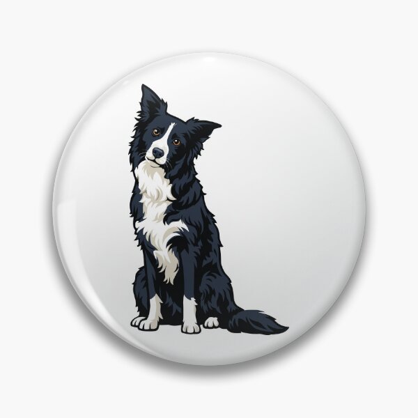 Artikelvorschau, Niedlicher Border-Collie-Aufkleber entworfen und verkauft von Bluek9sDesign.
