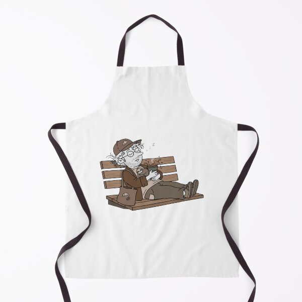 Item preview, Cozy Coffee Nap On Bench - Cartoon Coffee Guy Illustration designed and sold by ThePrintArt.
