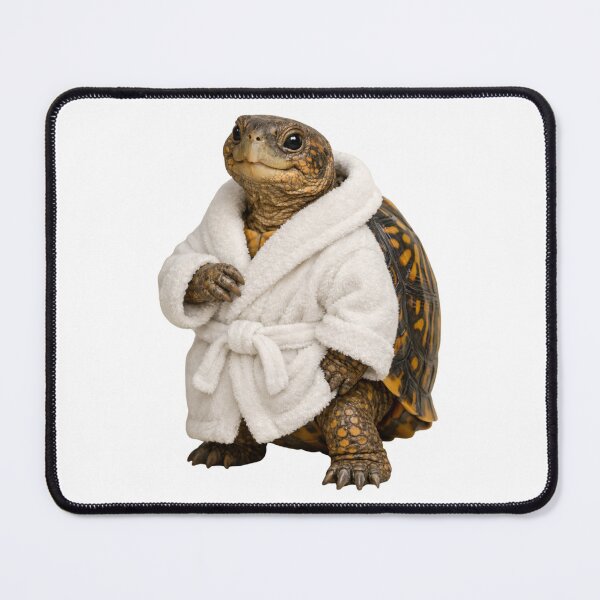 Item preview, Box Turtle Fluffy Bathrobe designed and sold by Sillytoe.