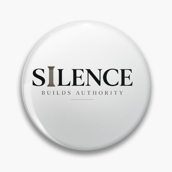 Item preview, Silence Builds Authority Minimal Typography Quote Print designed and sold by Presshue.
