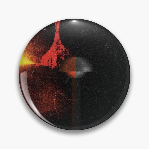 Item preview, LIGHT ME UP – Abstract Grunge Poster | Dark Red & Yellow Experimental Wall Art designed and sold by angelinarfl.