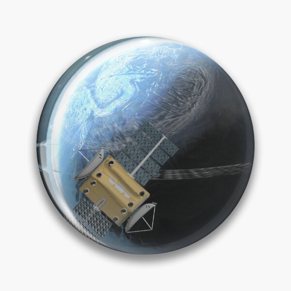 Item preview, Lonely Satellite Orbiting Blue Ringed Planet designed and sold by Mattdd990.