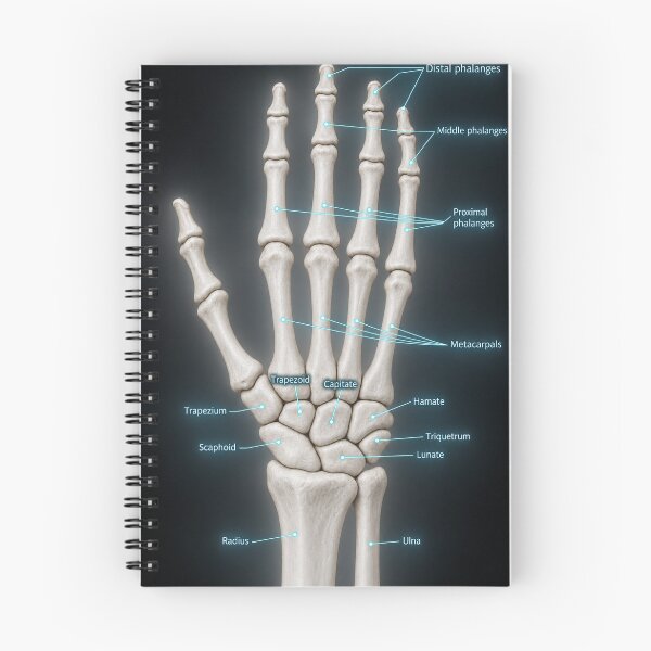 Item preview, Anatomy - Hand Bones 3D - Physical Therapy Sticker designed and sold by isokinetic.