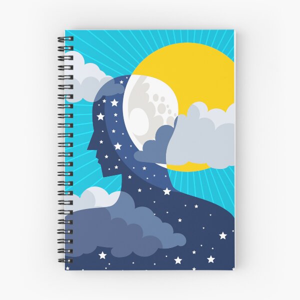 Item preview, man silhouette with a night sky inside his body against a daytime sky designed and sold by matintheworld ( delcarmat ).