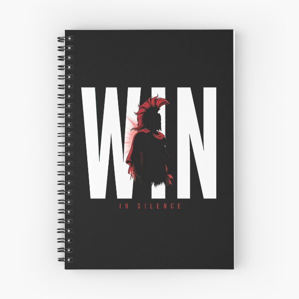 Item preview, WIN IN SILENCE - Spartan Warrior Silhouette Red Plume Gym Motivational designed and sold by VYBE DARK Studio.