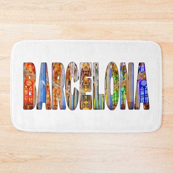 Item preview, BARCELONA - Spain Souvenir Sticker Shirt Sagrada Familia Interior Colours designed and sold by Adam Gormley.