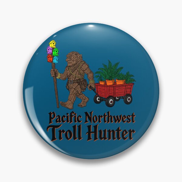Item preview, Wooden Forest Troll Hunter Plant Wagon PNW Cryptid Gift designed and sold by Urban Muse And Sultry Hues.