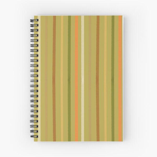 Item preview, Warm Rust & Green Autumn Stripes on Sage Green Cozy design designed and sold by somecallmeninastudio .