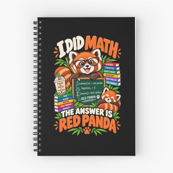 Item preview, I Did Math The Answer Is Red Panda .. Funny Math Animal designed and sold by Ridaelb.