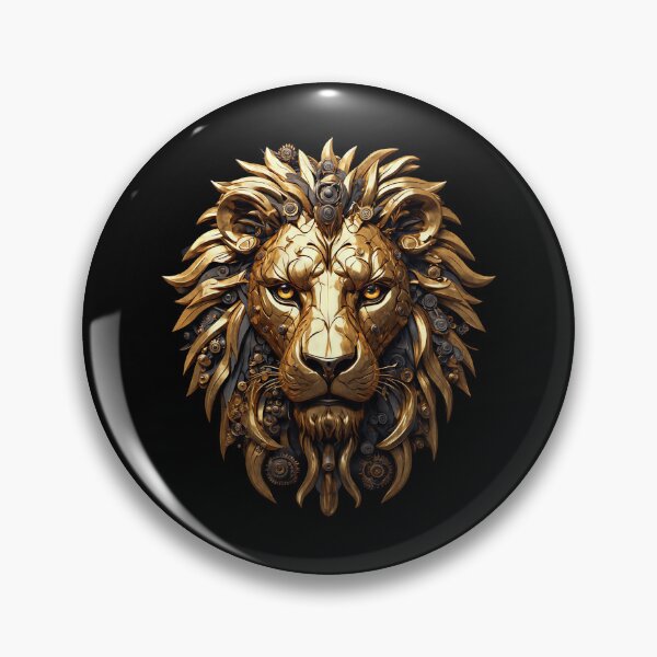 Item preview, Gold Mechanical Lion and Steampunk Gears designed and sold by simoshou.