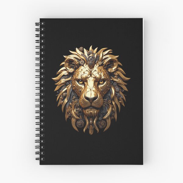 Item preview, Gold Mechanical Lion and Steampunk Gears designed and sold by simoshou.