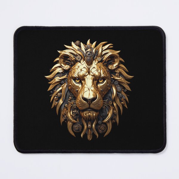 Item preview, Gold Mechanical Lion and Steampunk Gears designed and sold by simoshou.