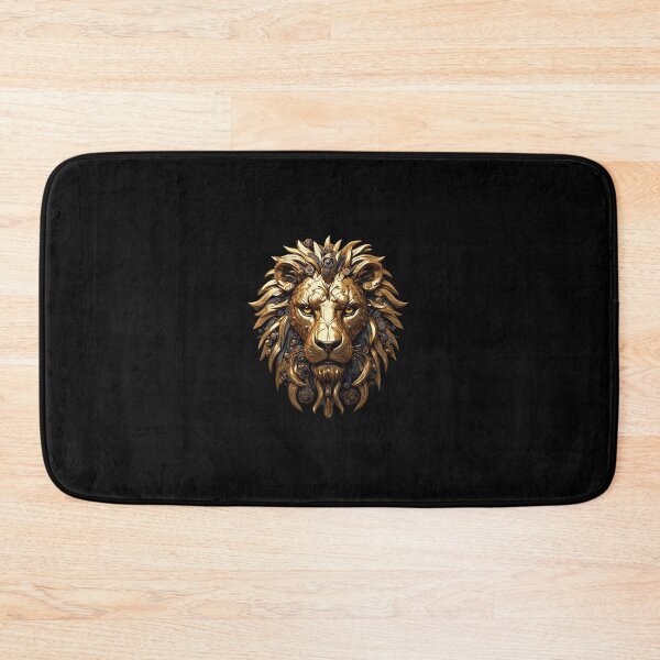 Item preview, Gold Mechanical Lion and Steampunk Gears designed and sold by Cyber Gold Studio.
