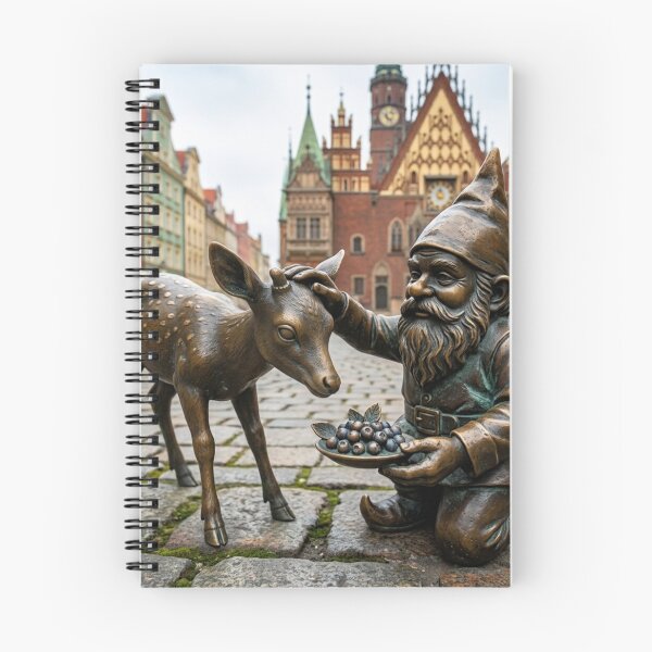 Item preview, Deer Gnome Art Print – Fawn Lover Gift, Poland Travel Decor designed and sold by Purrfecta.