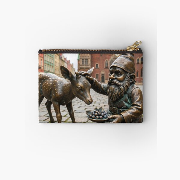 Item preview, Deer Gnome Art Print – Fawn Lover Gift, Poland Travel Decor designed and sold by Purrfecta.