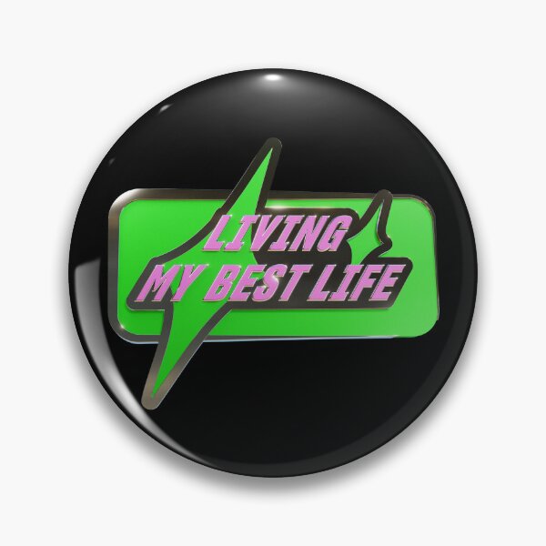Item preview, Living My Best Life Retro Y2K Decal designed and sold by Side By Side Studio.