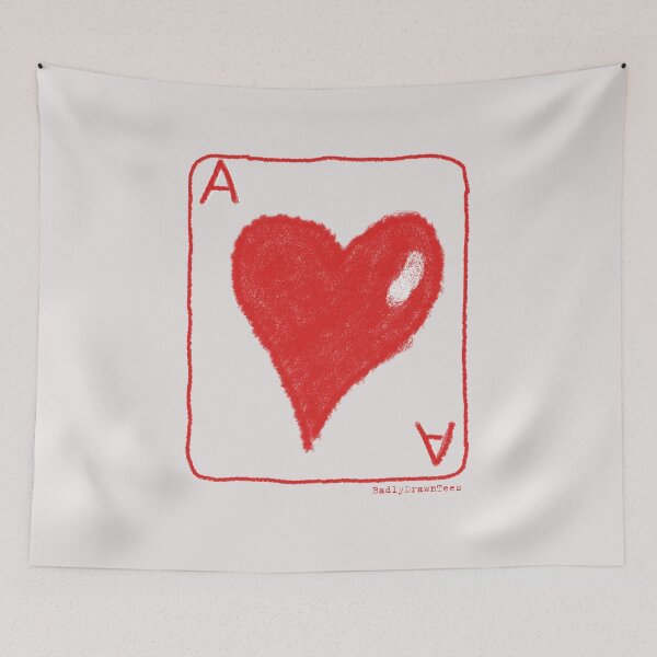 Item preview, Ace of Hearts Badly Drawn designed and sold by hitNmiss.