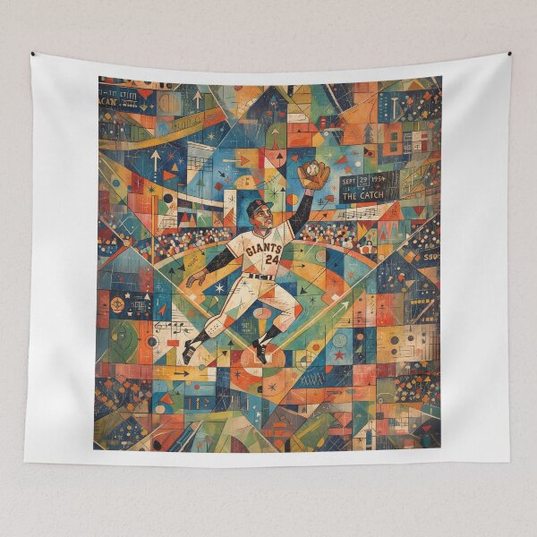 Item preview, Willie Mays Abstract Art designed and sold by Home Decor Art.