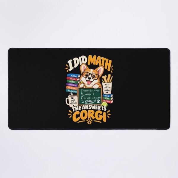 Item preview, I Did Math The Answer Is Corgi .. Funny Math Dog designed and sold by Ridaelb.