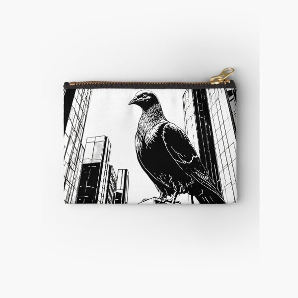 Item preview, Urban Pigeon City Skyline – Minimalist Bird & Modern Architecture Line Art designed and sold by PixPixari.