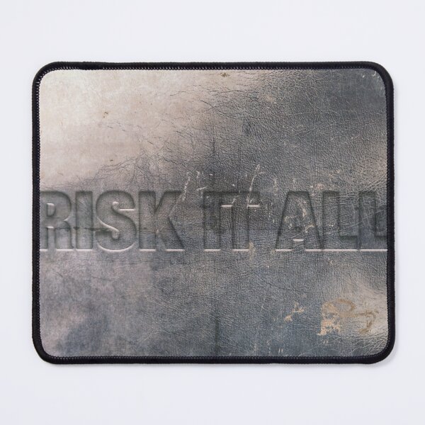 Item preview, RISK IT ALL – Experimental Typography Poster | Distressed Abstract Wall Art designed and sold by angelinarfl.