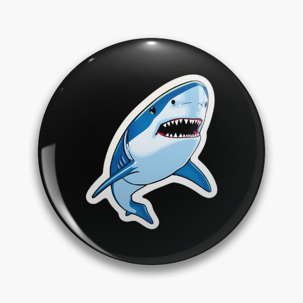 Item preview, Realistic 3D Great White Shark Dome Sticker designed and sold by TondaDasilva.