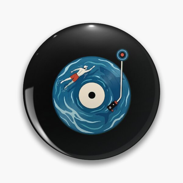 Item preview, Lost In The Deep Groove  Vinyl Ocean Surreal Illustration designed and sold by TondaDasilva.