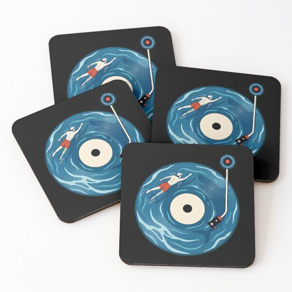 Item preview, Lost In The Deep Groove  Vinyl Ocean Surreal Illustration designed and sold by TondaDasilva.