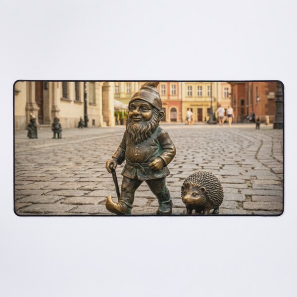 Item preview, Hedgehog Gnome Art Print – Hedgehog Lover Gift, Poland Travel Decor designed and sold by Purrfecta.