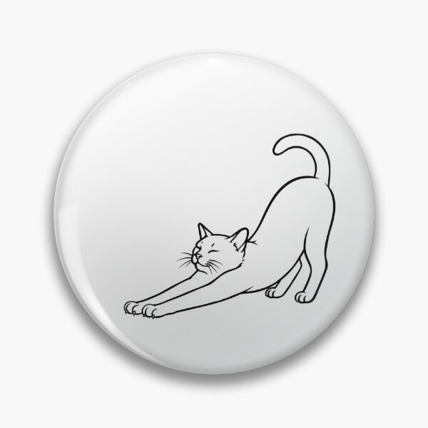 Item preview, Stretching Cat – Funny Cat Illustration designed and sold by ArtPer-design.