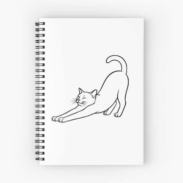 Item preview, Stretching Cat – Funny Cat Illustration designed and sold by ArtPer-design.