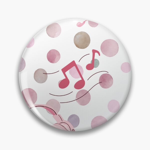 Item preview, Cute Pastel Pink Music Headphones and MP3 Polka Dot Pattern designed and sold by MayoshaVibes.