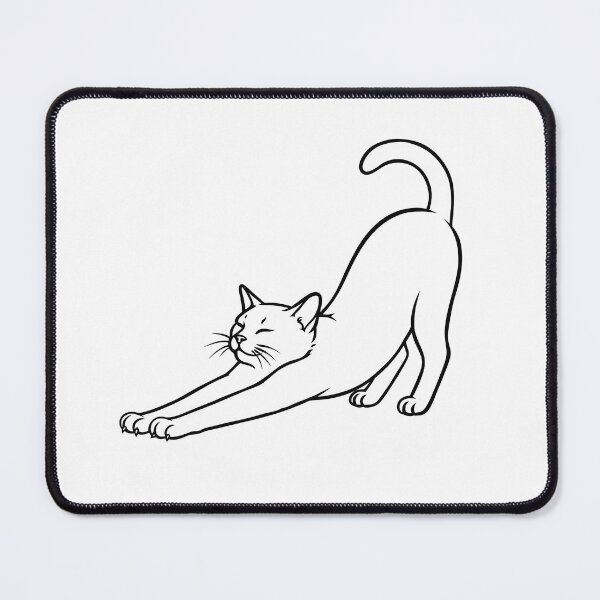 Item preview, Stretching Cat – Funny Cat Illustration designed and sold by ArtPer-design.