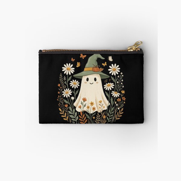 Item preview, Cute Cottagecore Witch Ghost - Daisy Wildflower Halloween Garden Art designed and sold by WillCraftx.