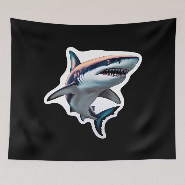 Item preview, Realistic Shark Sticker - Bold Ocean Predator Design For Shark Lovers designed and sold by TondaDasilva.