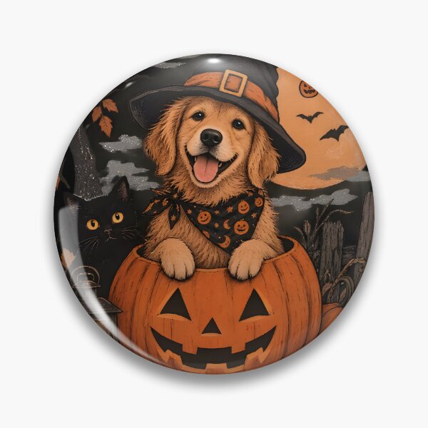 Item preview, Halloween Golden Retriever designed and sold by Petsthetic.