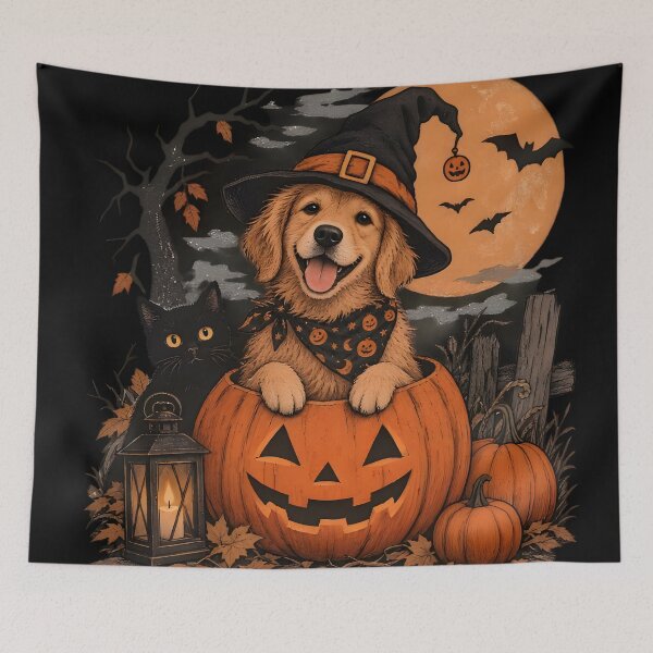 Item preview, Halloween Golden Retriever designed and sold by Petsthetic.