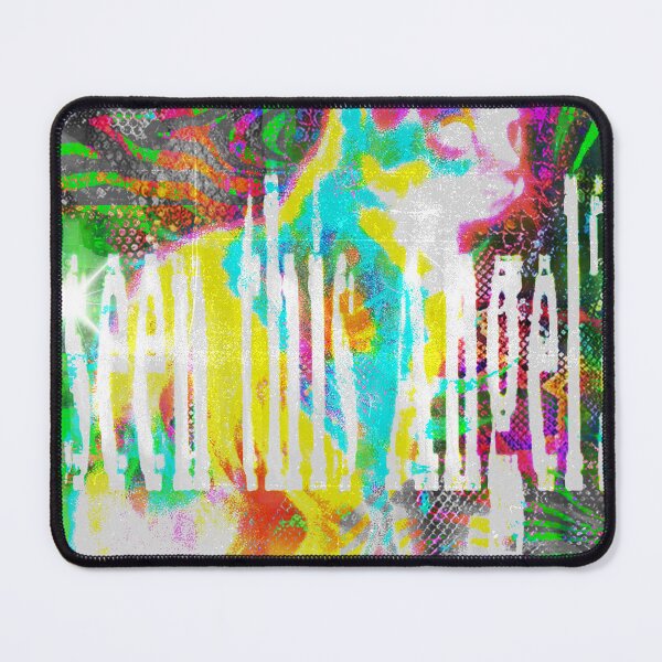 Item preview, SEEN THIS ANGEL? – Psychedelic Cat Artwork | Colorful Experimental Graphic Art | Maximalist Print designed and sold by angelinarfl.