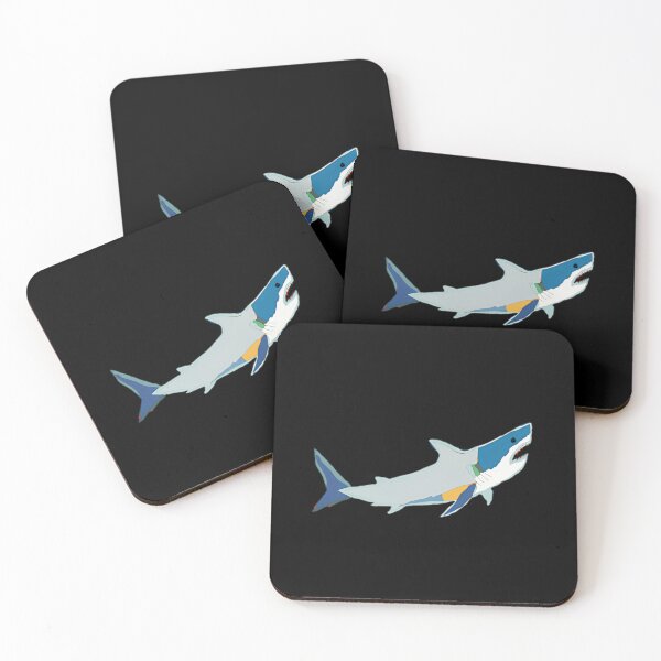 Item preview, Shark Sticker — Abstract Ocean Art designed and sold by TondaDasilva.