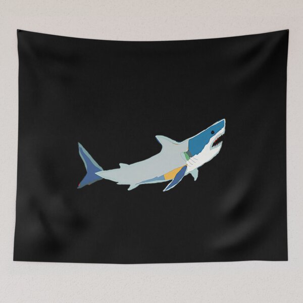 Item preview, Shark Sticker — Abstract Ocean Art designed and sold by TondaDasilva.