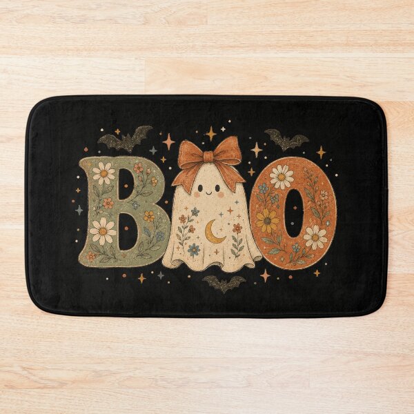 Item preview, Vintage BOO Floral Ghost - Cute Coquette Halloween Ribbon Art designed and sold by WillCraftx.